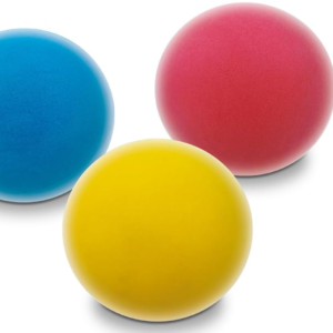 Mondo Toys - Bolsa Tres Pelotas espuma, 70mm, colores surtidos